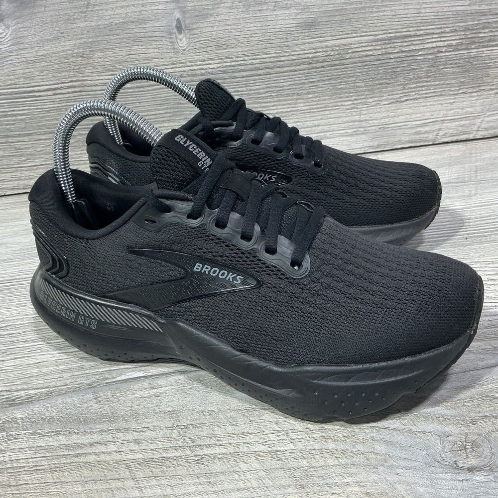 Brooks Adrenaline GTS 21 1204091B020 Shoes Womens Size 7.5 B Black Sneakers